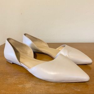 Saks Fifth Avenue | Nude Alexi Leather Pointed Toe Flats